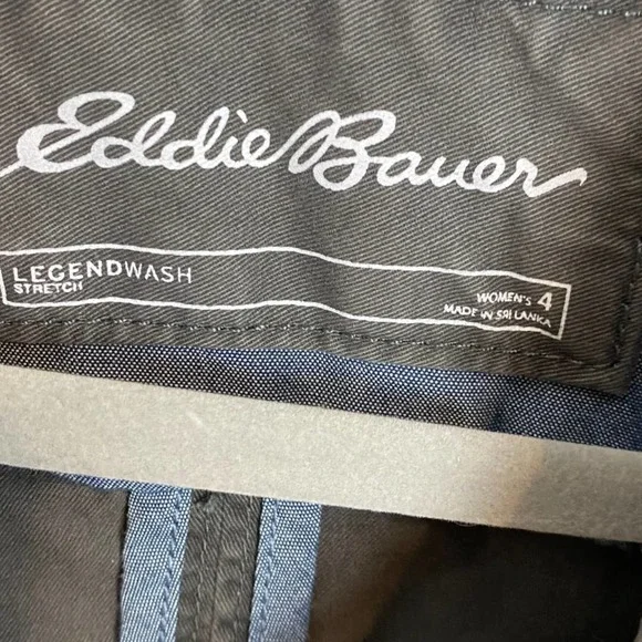 Eddie Bauer Legend Wash Gray Stretch Canvas Blazer Jacket Size 4 - Picture 7 of 7